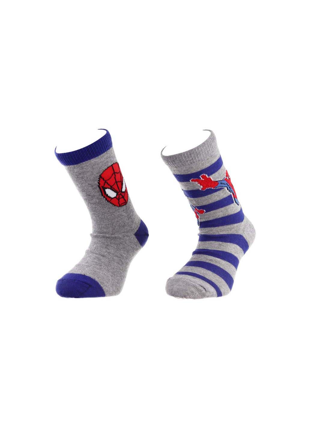 Шкарпетки Marvel spider-man fly + stripes / head spiderman 2-pack (257730659)
