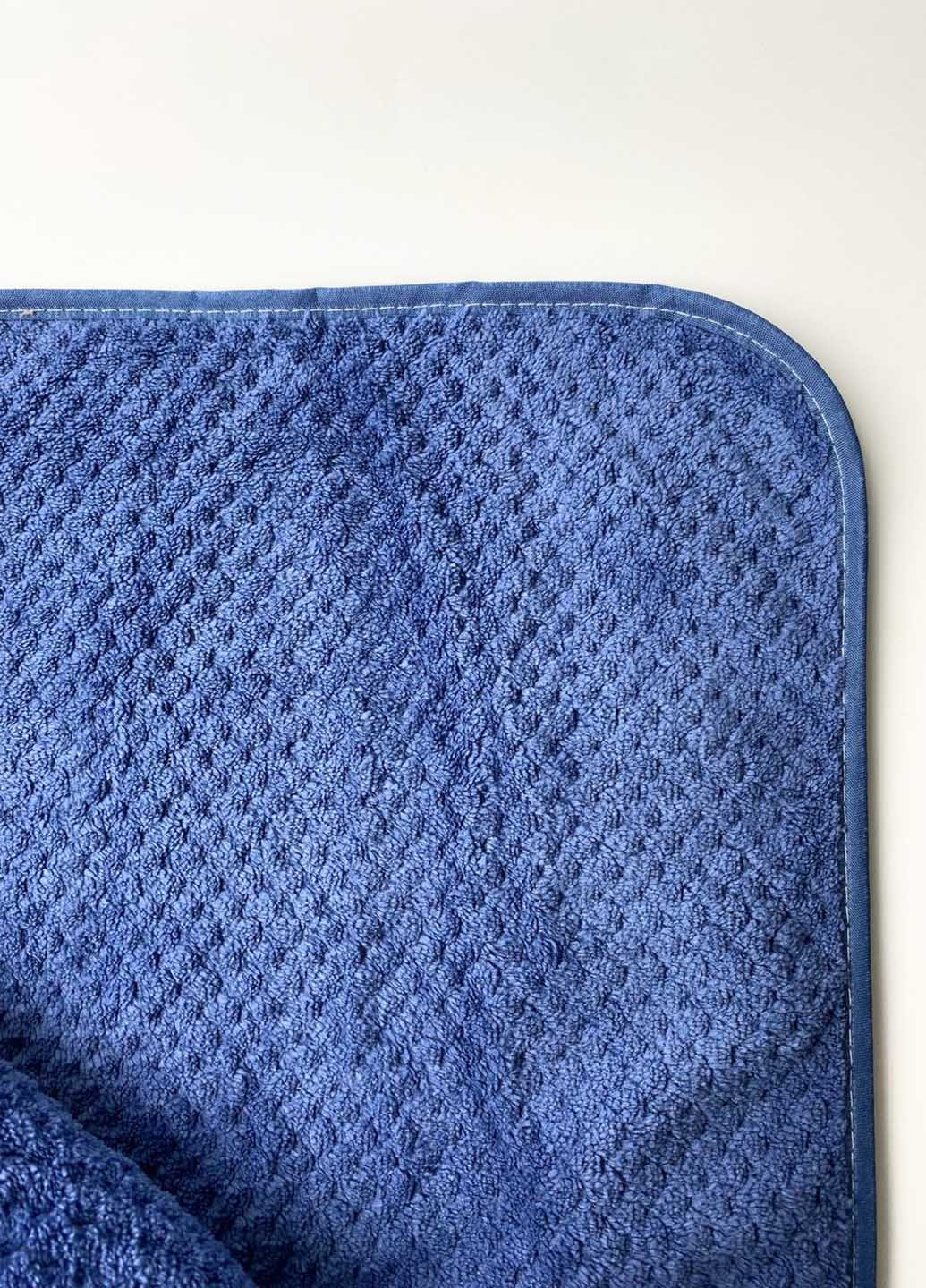 Homedec полотенце лицевое микрофибра 100х50 см однотонный синий производство - Турция