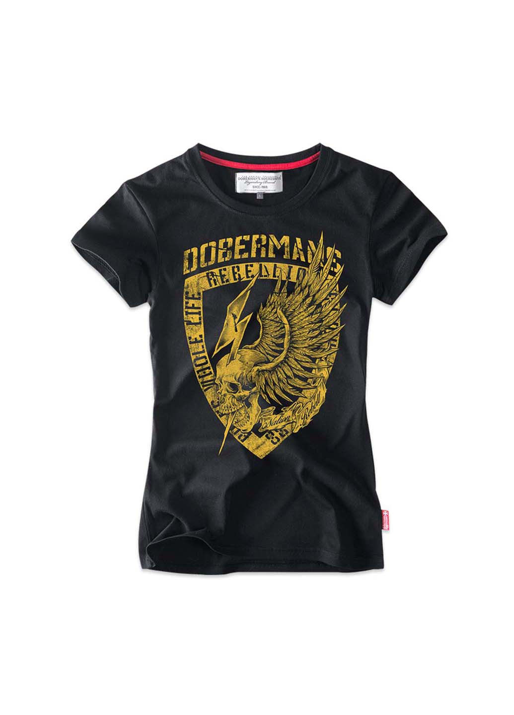 Чорна демісезон футболка Dobermans Aggressive