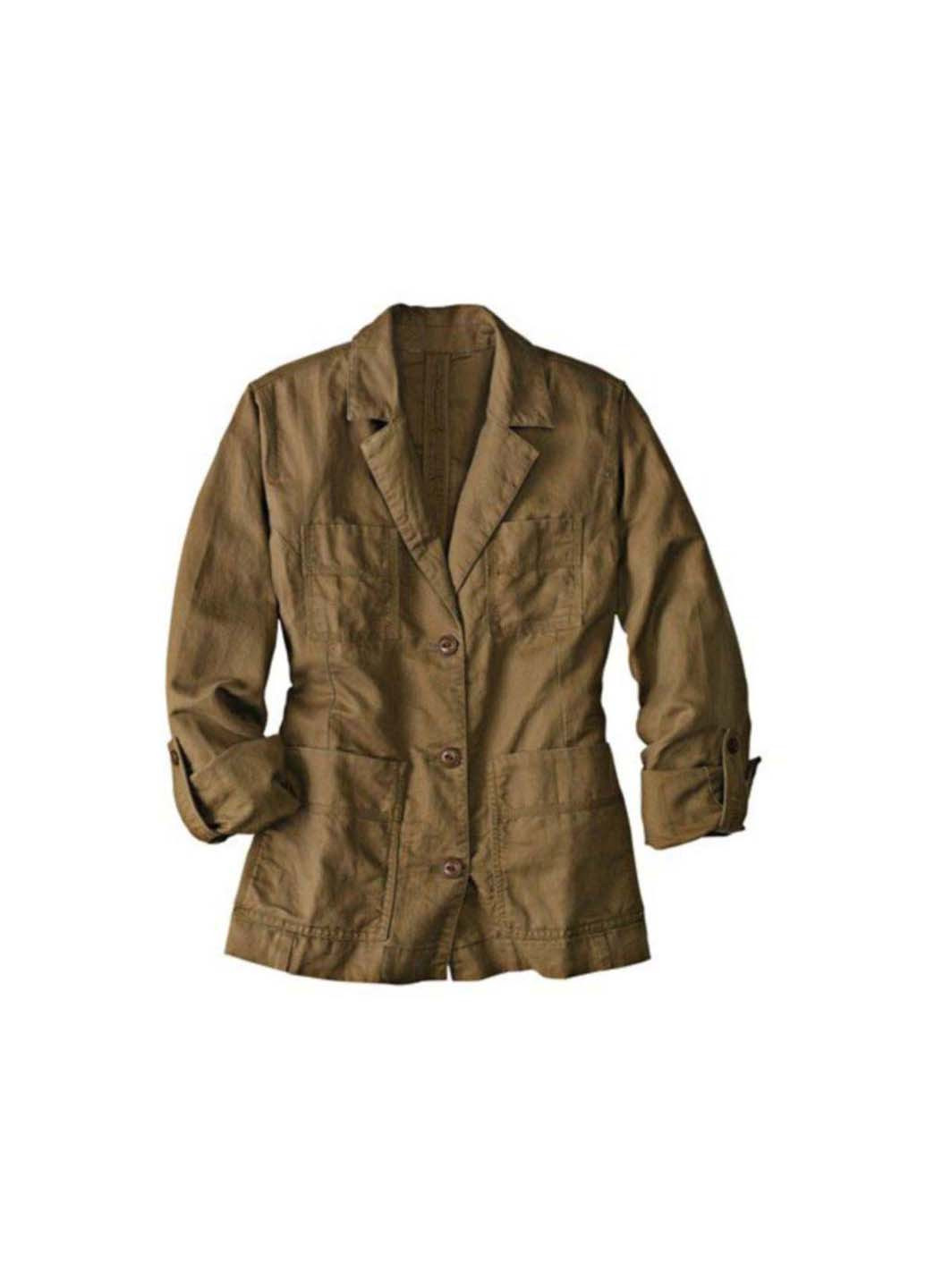 Светло-коричневый женский пиджак Eddie Bauer - демисезонный