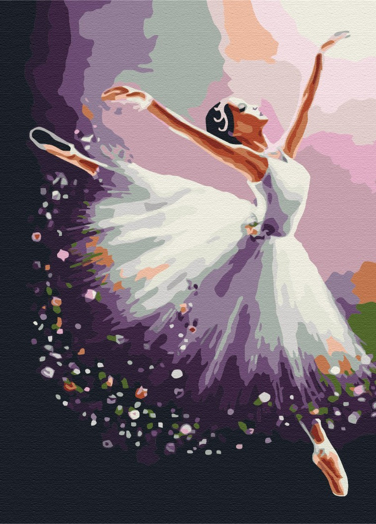 Картина за номерами Чарівна балерина 40x50 см Brushme (257749044)