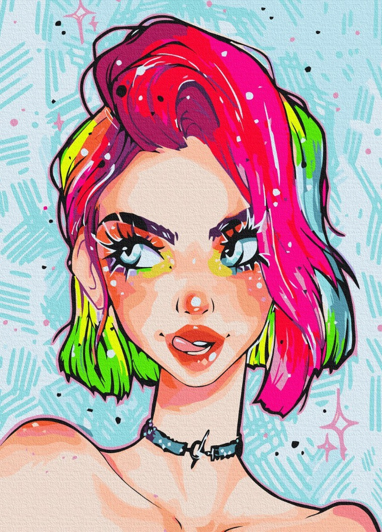 Картина по номерам Леди гранж @nila_art_art 40x50 см Brushme (257748736)