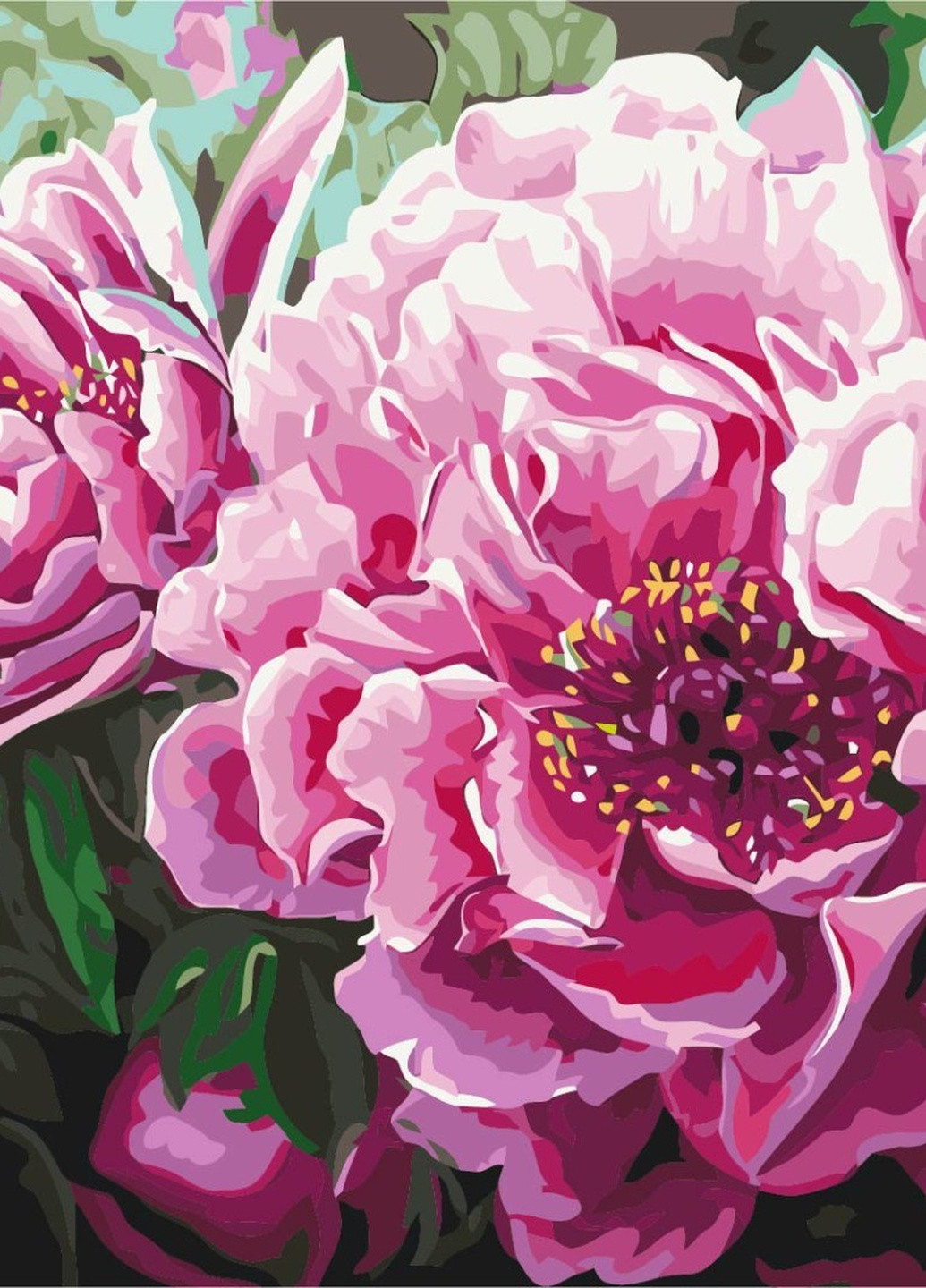 Картина за номерами Розкішні півонії 40x50 см Brushme (257748892)