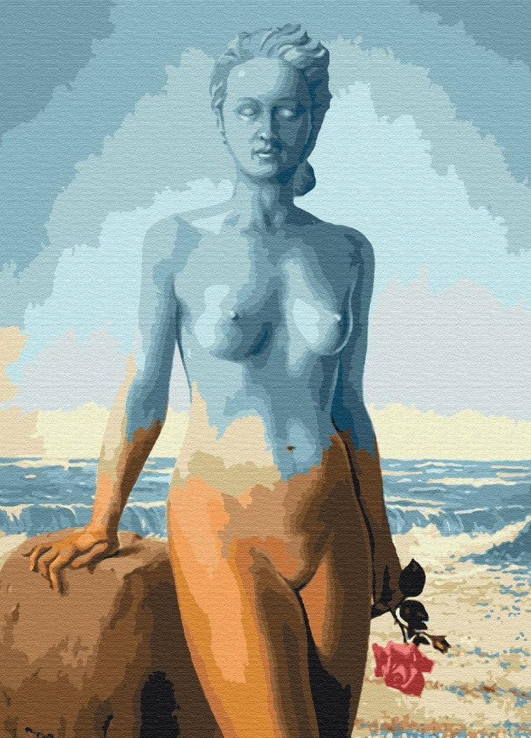 Картина по номерам Красивый корабль. Рене Магритт 40x50 см Brushme (257748831)