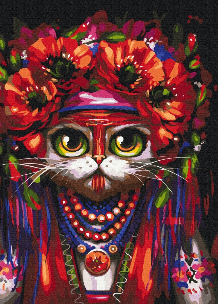 Картина за номерами Кішка Мотанка ©Маріанна Пащук 40x50 см Brushme (257748937)