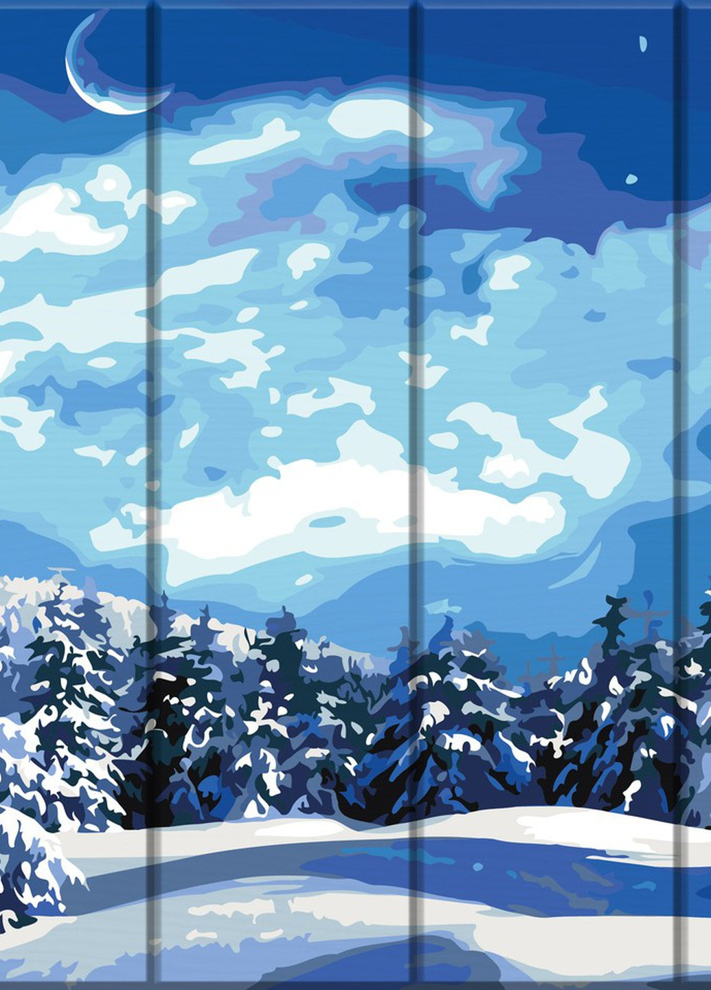 Картина по номерам на дереве "Зима" 30х40 см ArtStory (257748513)