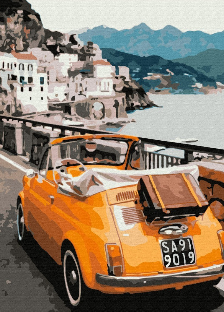 Картина по номерам Ретро автомобиль 40x50 см Brushme (257748711)