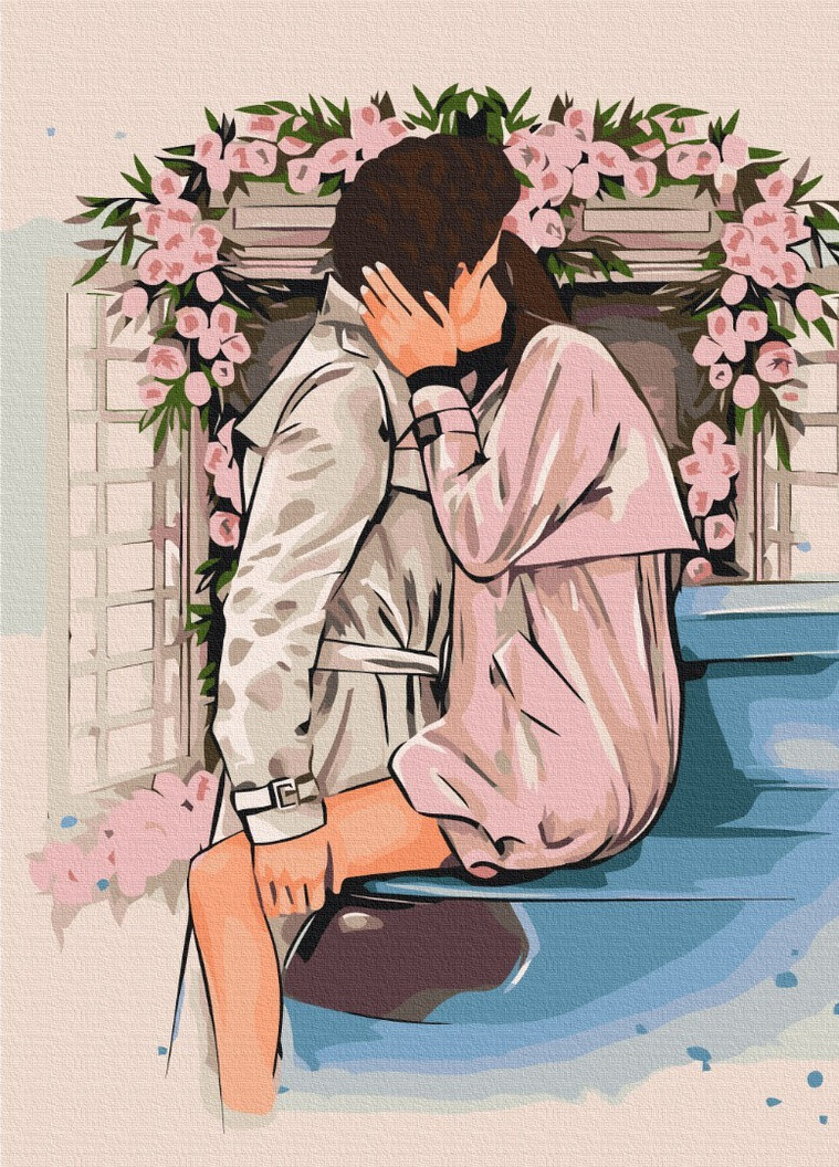 Картина по номерам Цветочные объятия © Alla Berezovska 40x50 см Brushme (257748790)