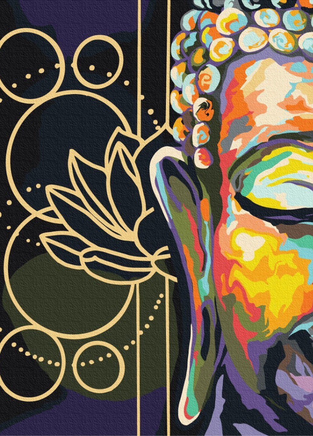 Картина за номерами Символіка Будди 40x50 см Brushme (257748906)