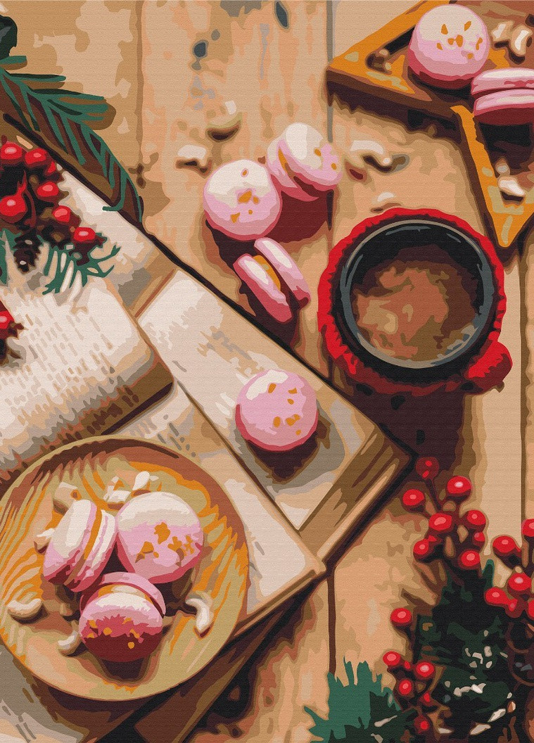 Картина по номерам Десерт на Рождество 40x50 см Brushme (257748769)