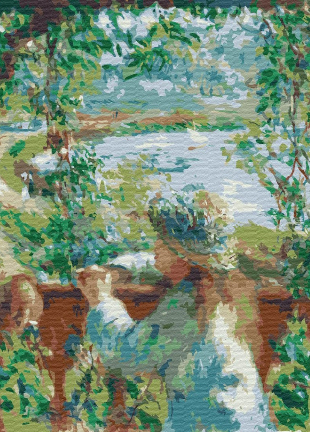 Картина за номерами Біля озера. П'єр Огюст Ренуар 40x50 см Brushme (257748953)