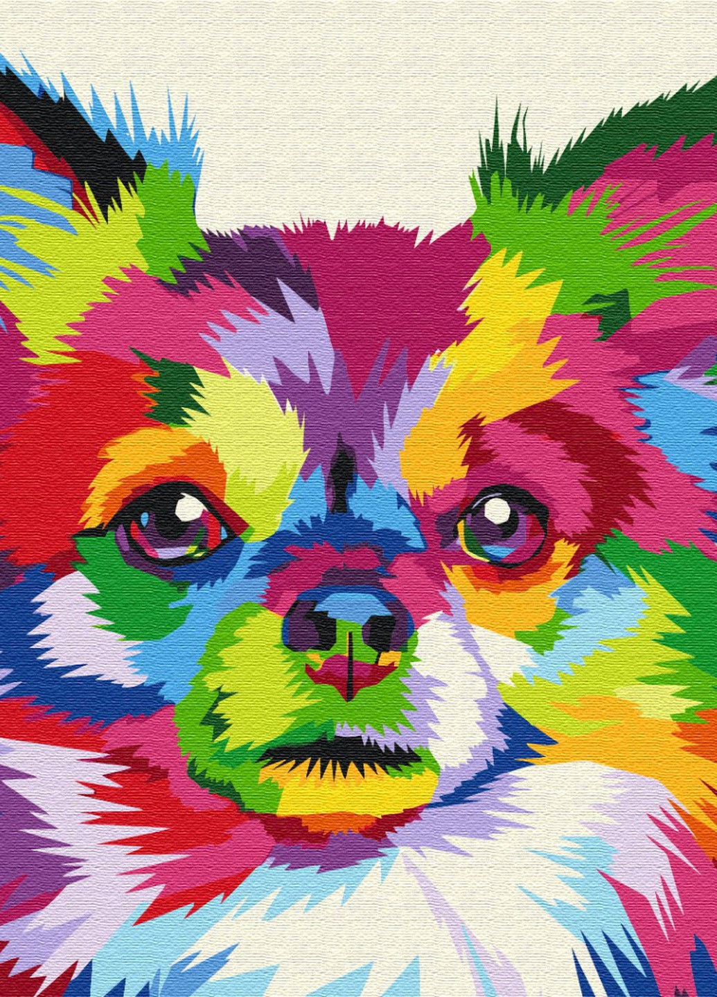 Картина за номерами Різнокольоровий собака 40x50 см Brushme (257748807)