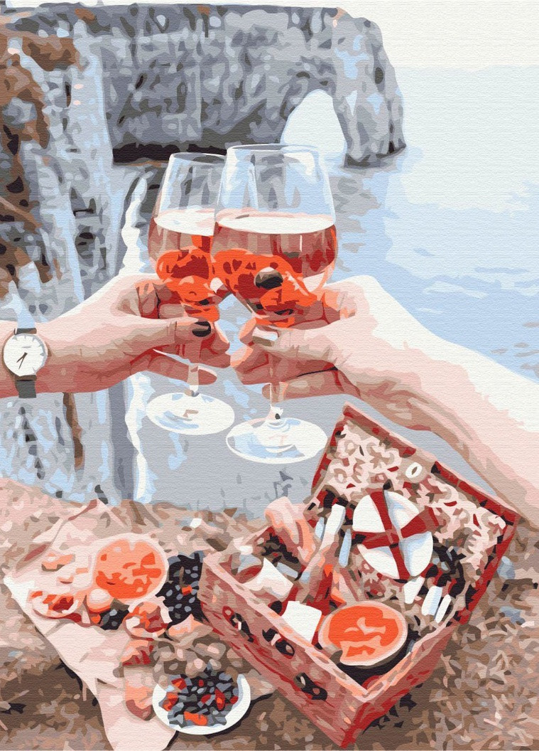 Картина за номерами Сніданок біля скель 40x50 см Brushme (257748877)