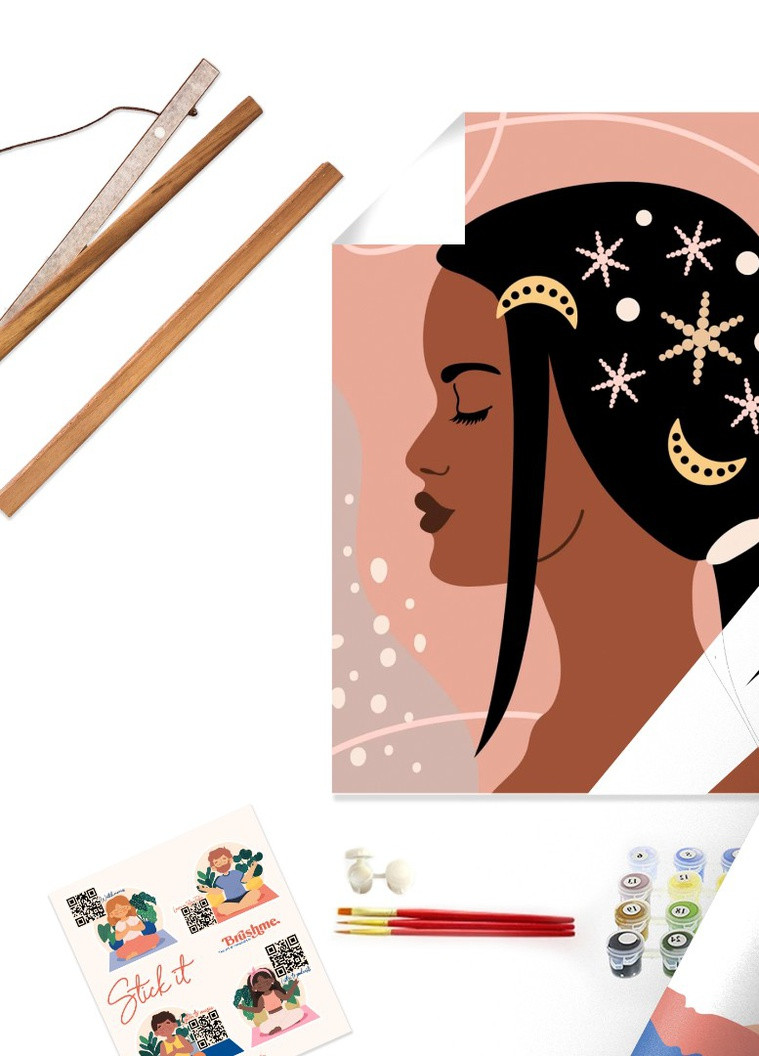 Картина по номерам Космические детали красоты 40x50 см Brushme (257748900)