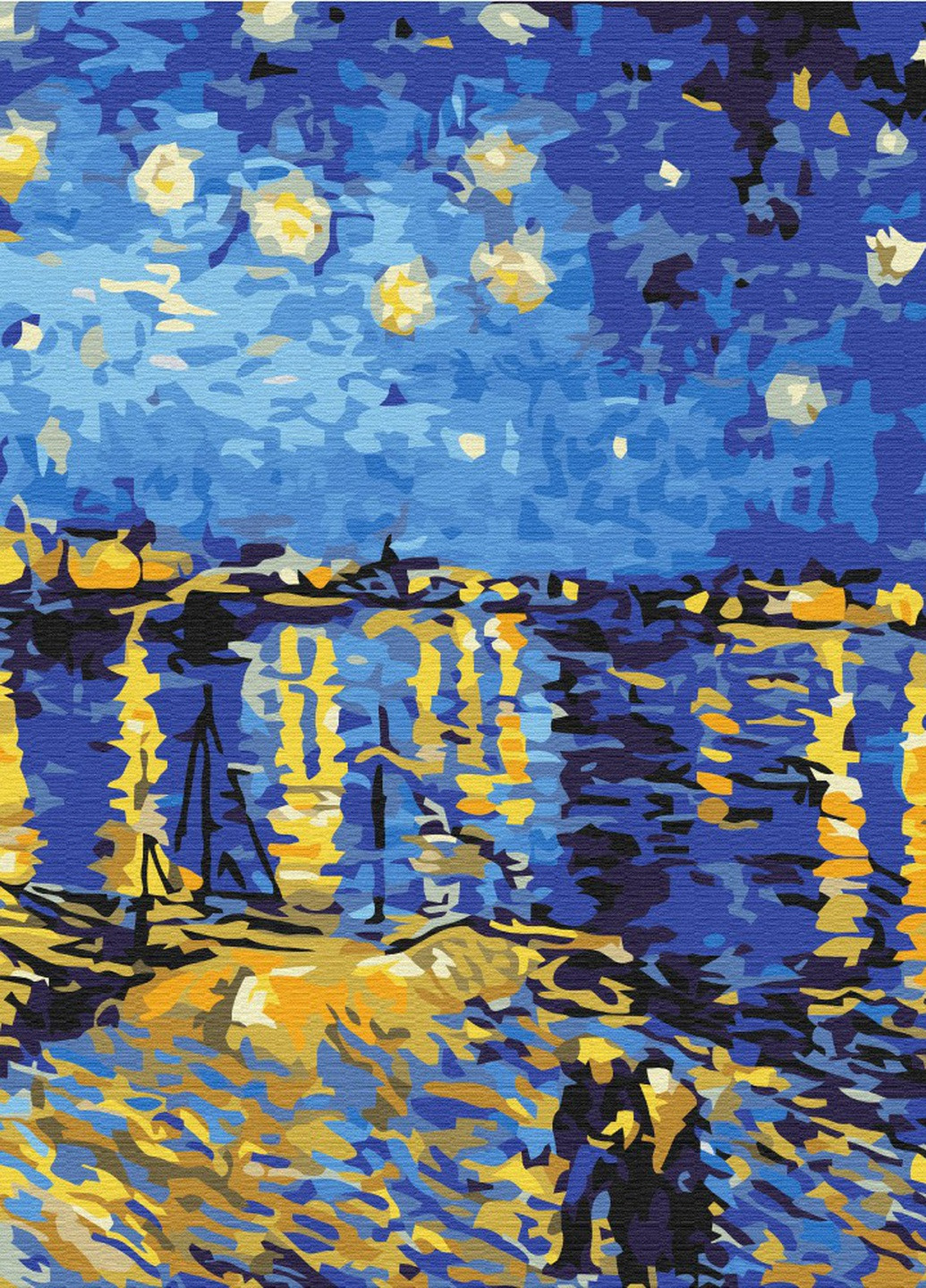 Картина по номерам Звездная ночь над Роной. Ван Гог 40x50 см Brushme (257748849)