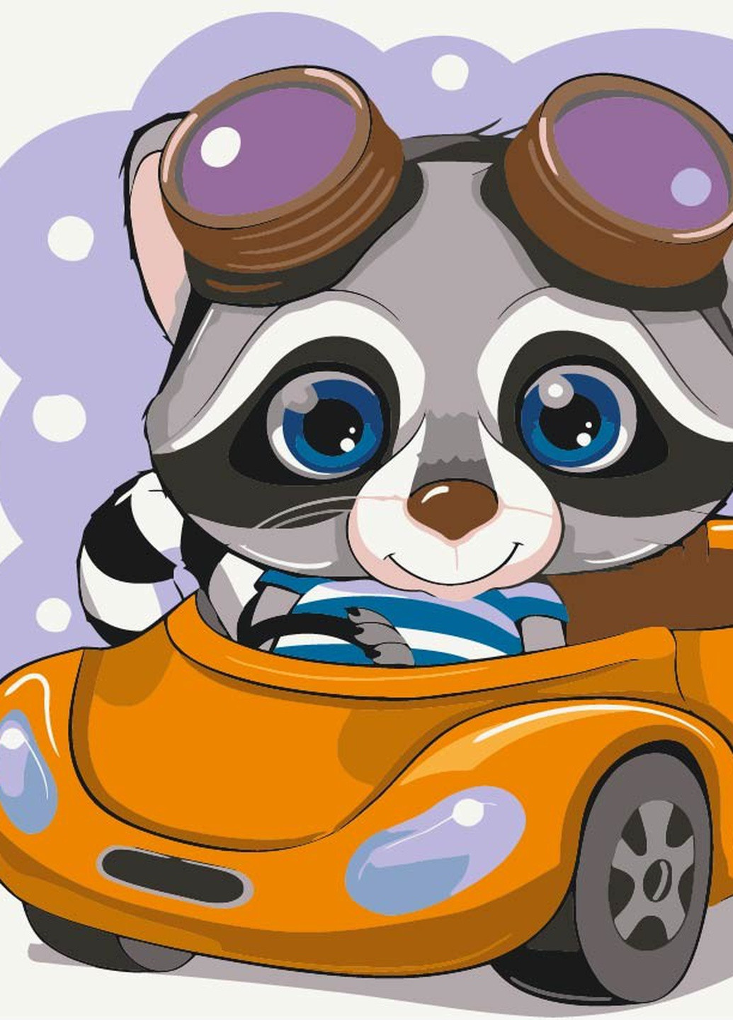 Картина за номерами Енотик на віражах 30х40 см Brushme (257749005)