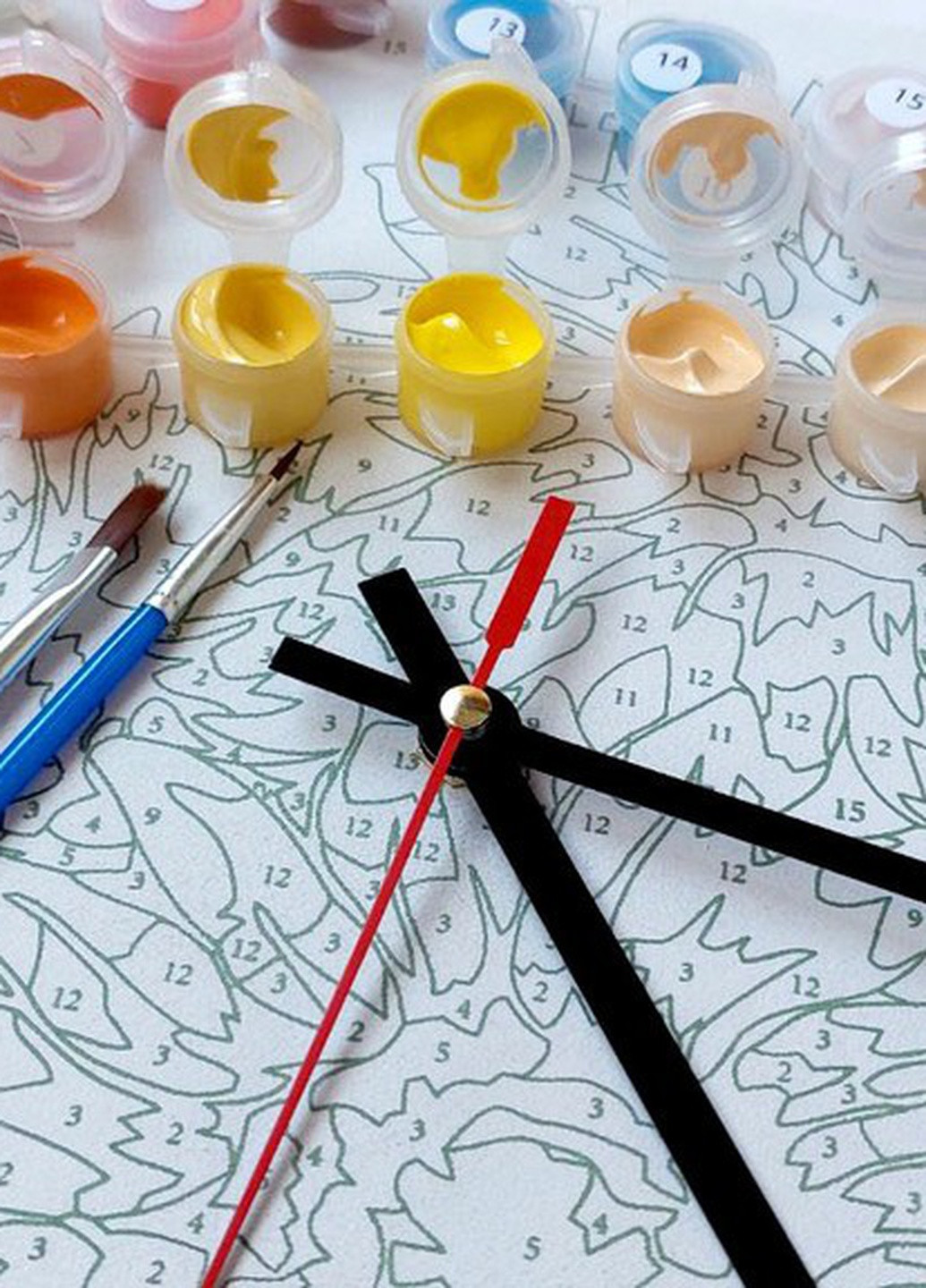 Часы по номерам "Жирафи" 30х30 см ArtStory (257748509)