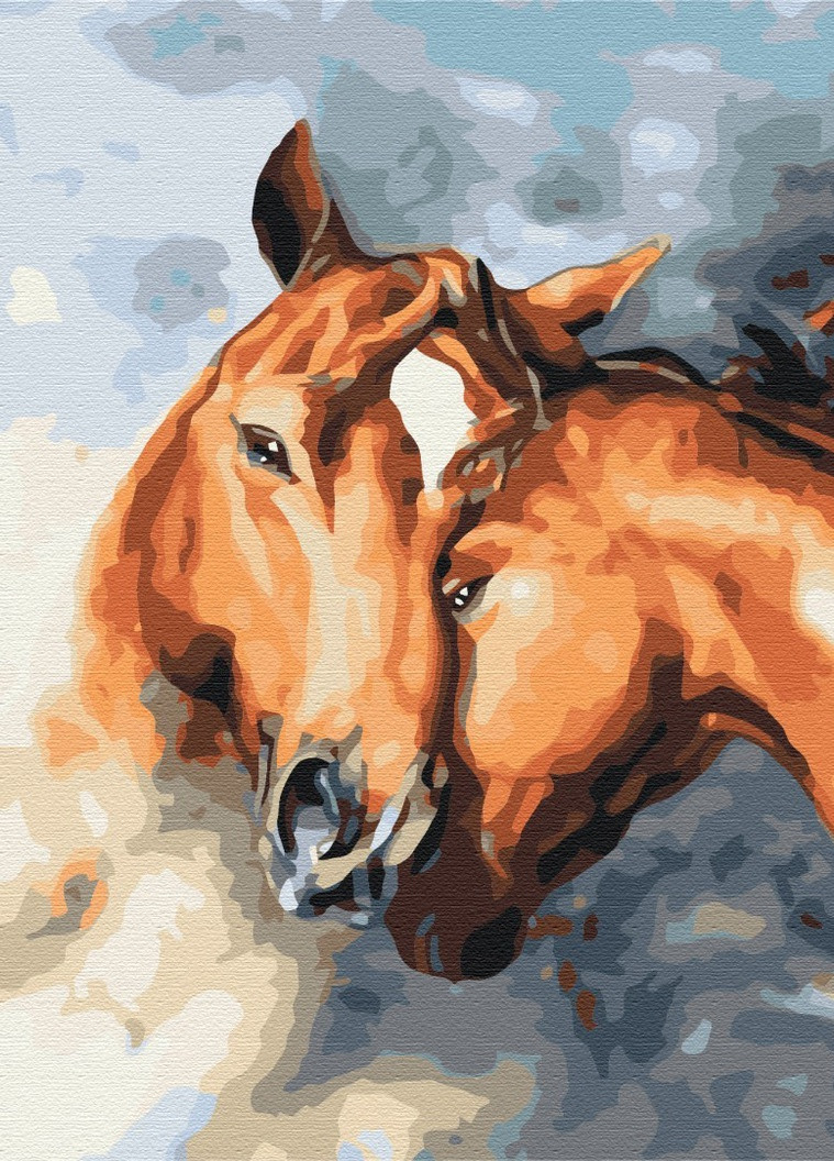 Картина за номерами Кінська ніжність 40x50 см Brushme (257749019)