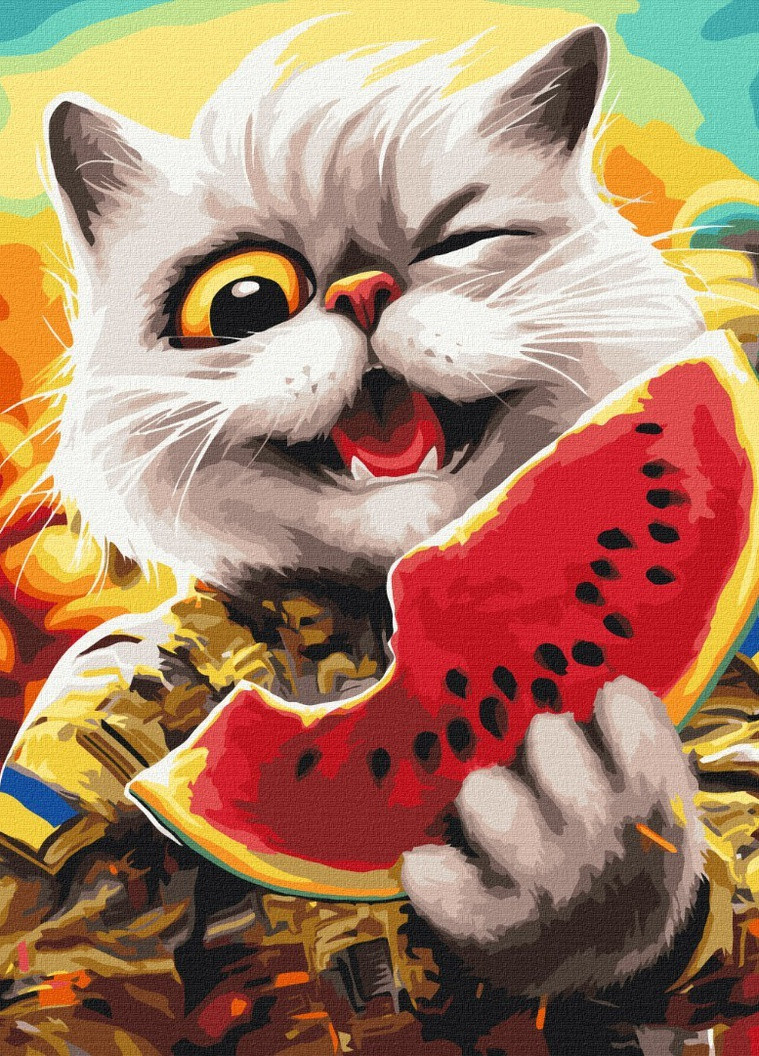 Картина за номерами Котик у Херсоні ©Маріанна Пащук 40x50 см Brushme (257749105)