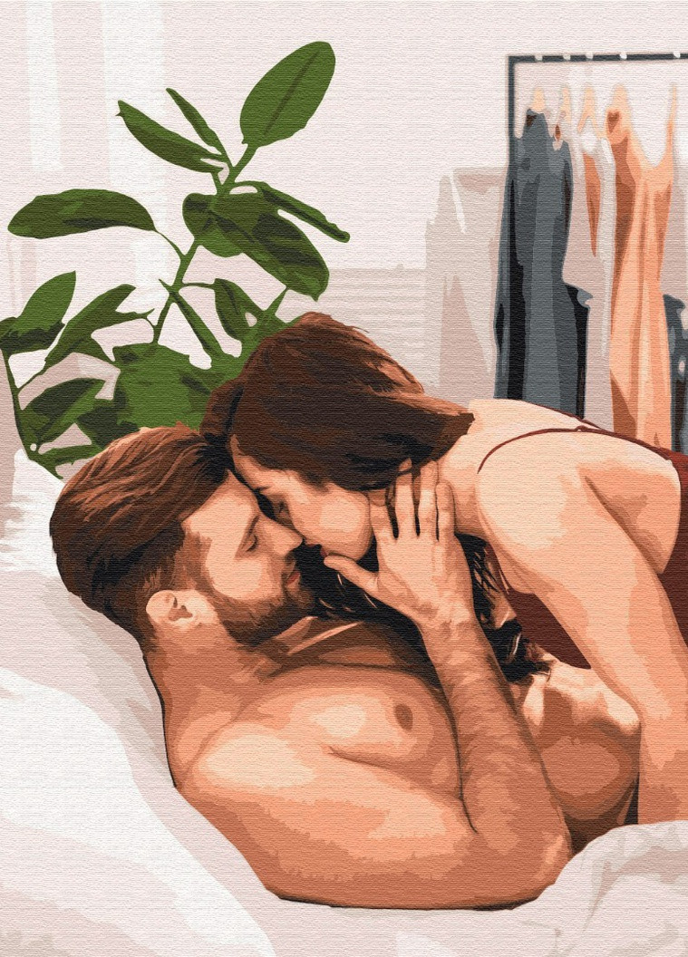 Картина по номерам Уютные объятия 40x50 см Brushme (257748647)