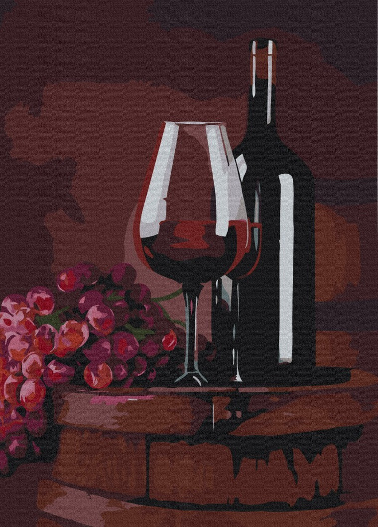 Картина за номерами Келих червоного © Valentyna Ivanova 40x50 см Brushme (257749080)