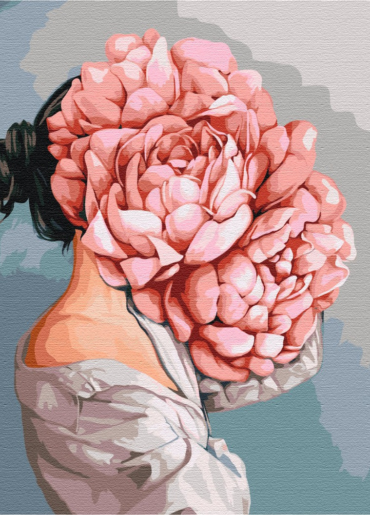 Картина по номерам Загадка пионов 40x50 см Brushme (257748613)