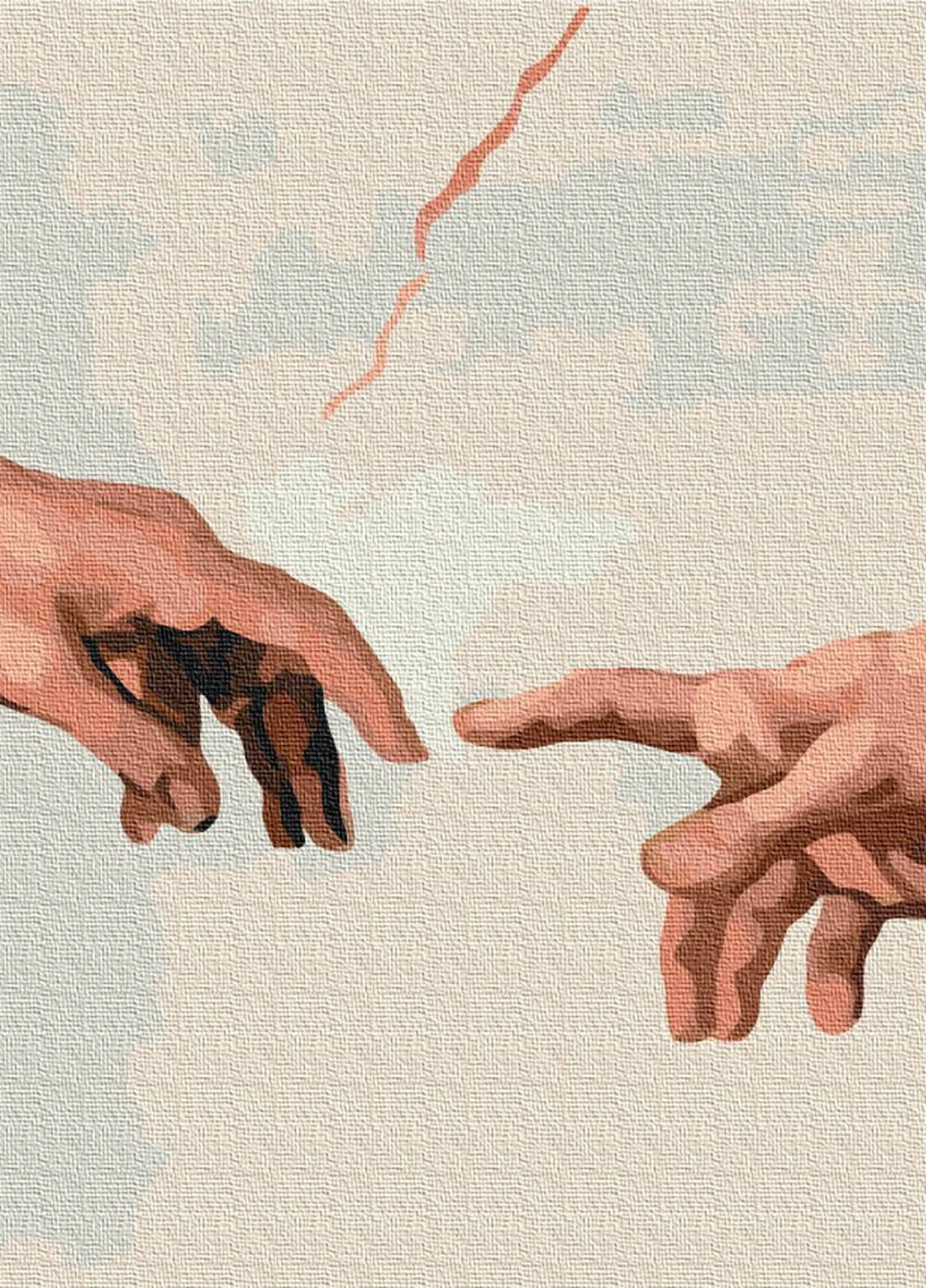 Картина за номерами Створення Адама 30x40 см Brushme (257748914)