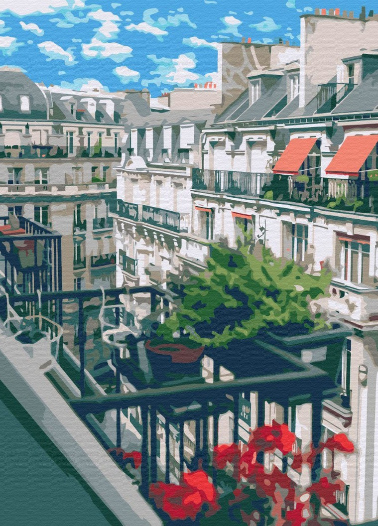 Картина по номерам Французский балкон 40x50 см Brushme (257750508)