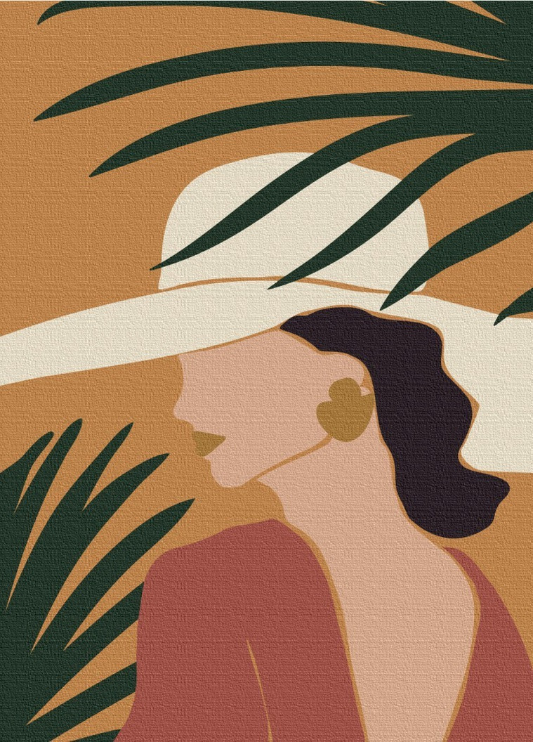 Картина по номерам Пастельные тропики: триптих 3 40x50 см Brushme (257750305)