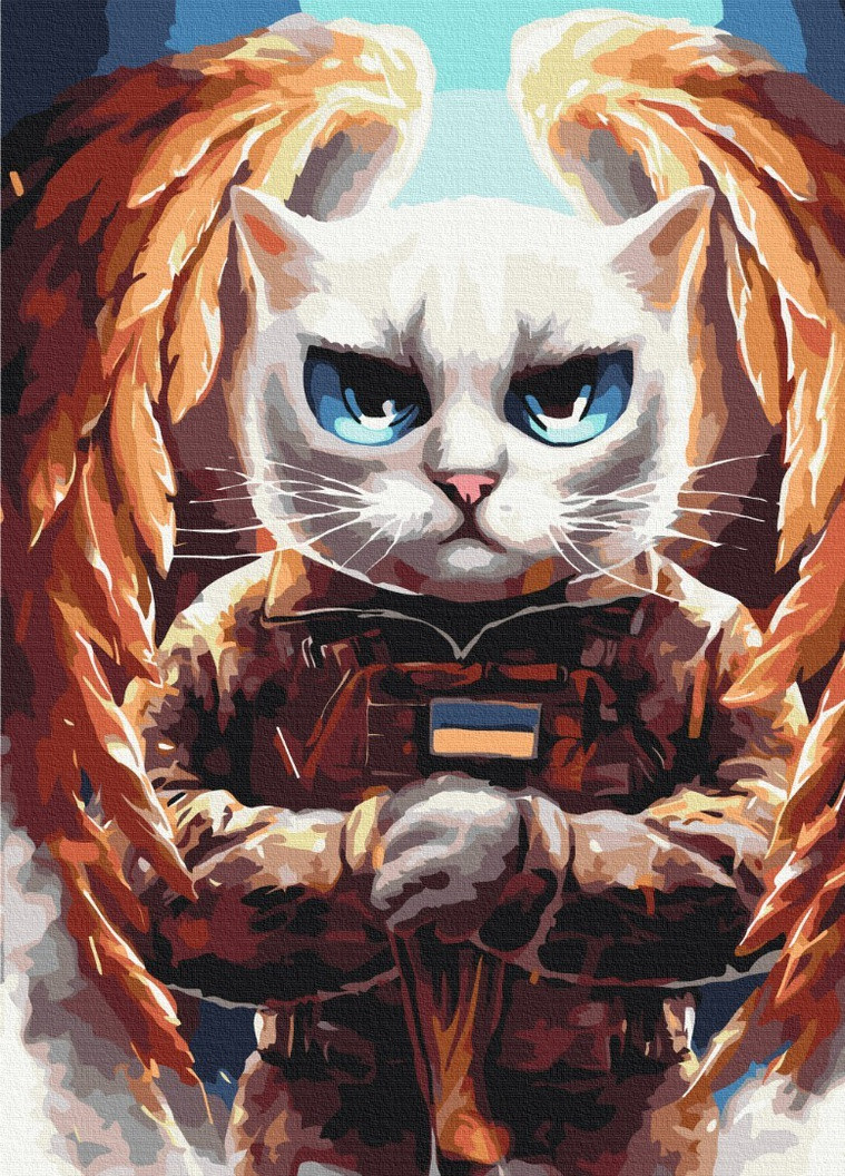 Картина по номерам Котик Ангел ©Марианна Пащук 40x50 см Brushme (257750311)