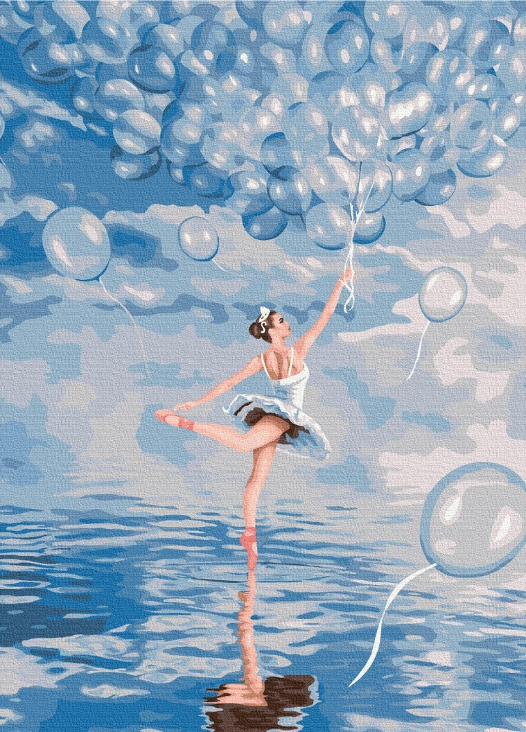 Картина по номерам Голубая балерина 40x50 см Brushme (257750284)