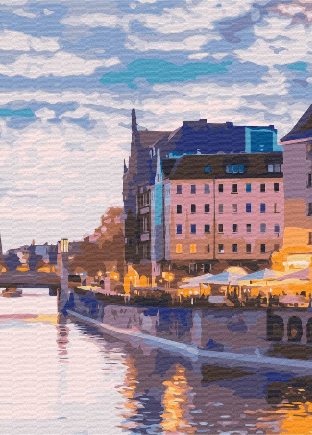 Картина по номерам Каналы старого города 40x50 см Brushme (257750304)