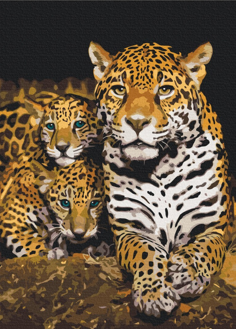 Картина за номерами Нічні леопарди 40x50 см Brushme (257750678)