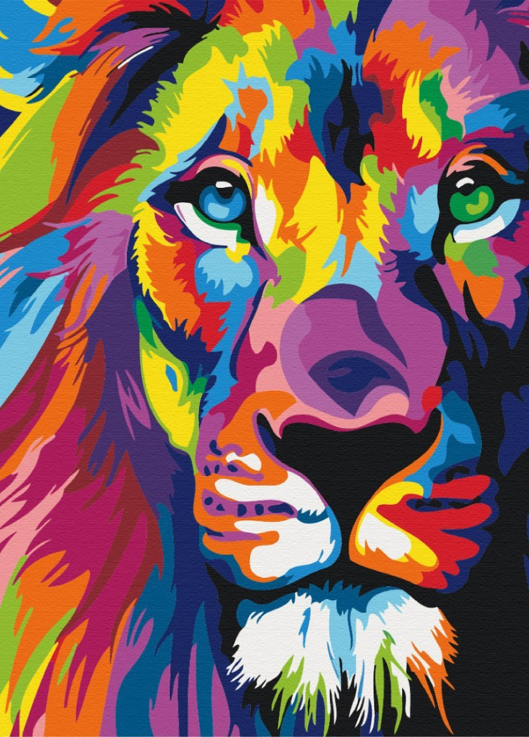 Картина по номерам Радужный лев 40x50 см Brushme (257750501)