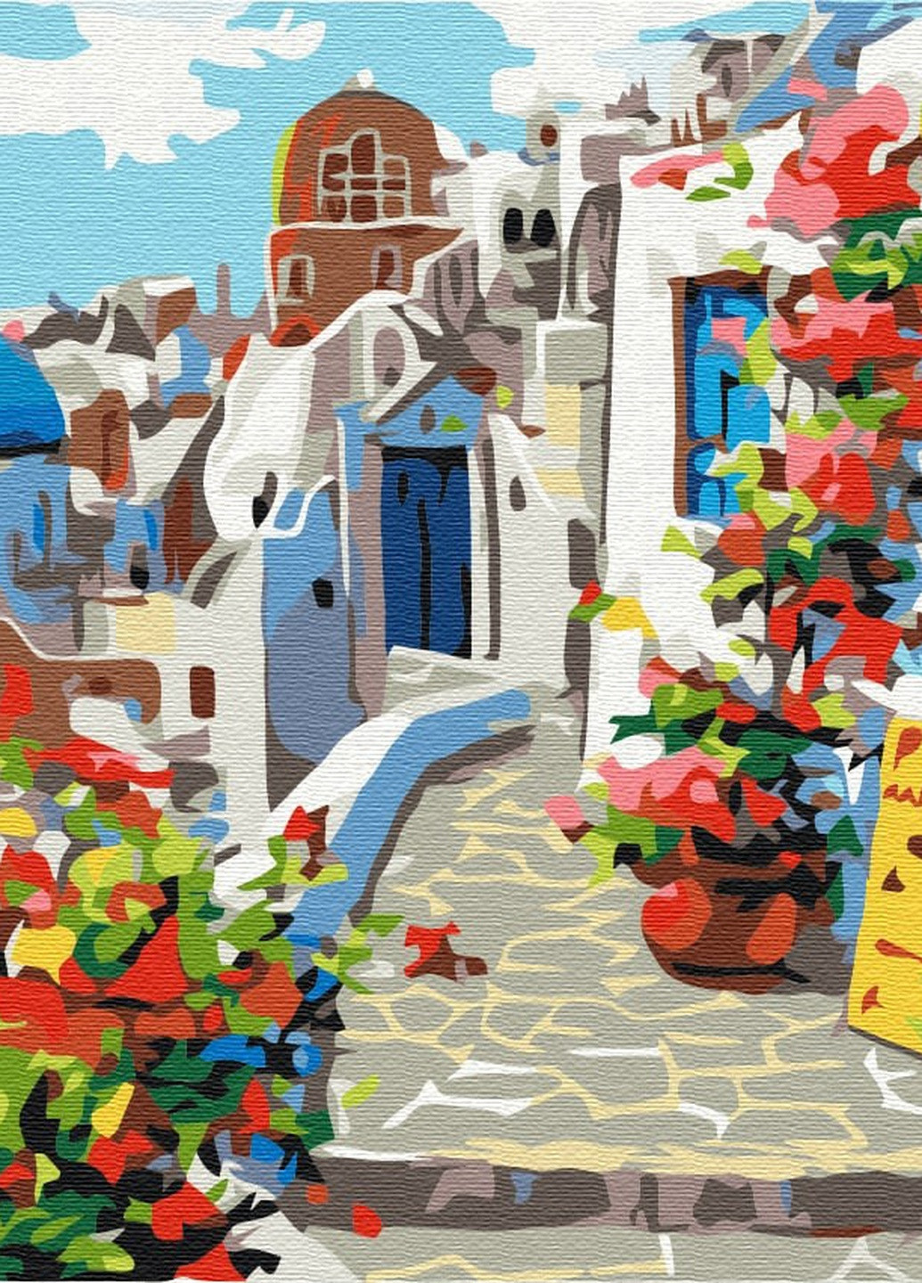 Картина по номерам Лето Санторини 30x40 см Brushme (257750661)
