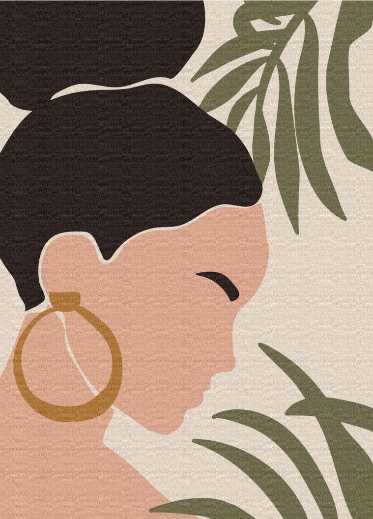 Картина по номерам Пастельные тропики: триптих 2 40x50 см Brushme (257750708)