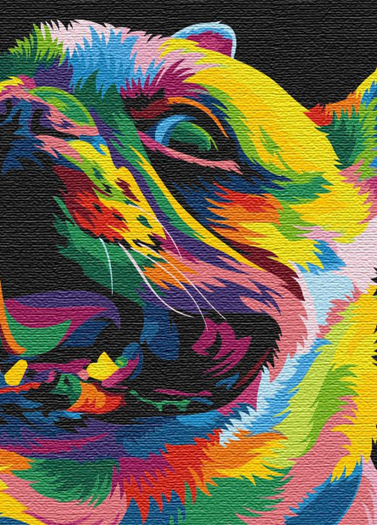 Картина за номерами Райдужна собака 40x50 см Brushme (257750802)