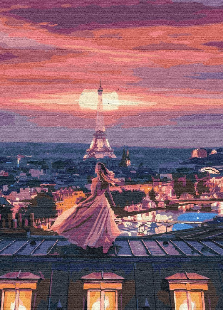 Картина за номерами Фантастичний вечір у Парижі 40x50 см Brushme (257750831)