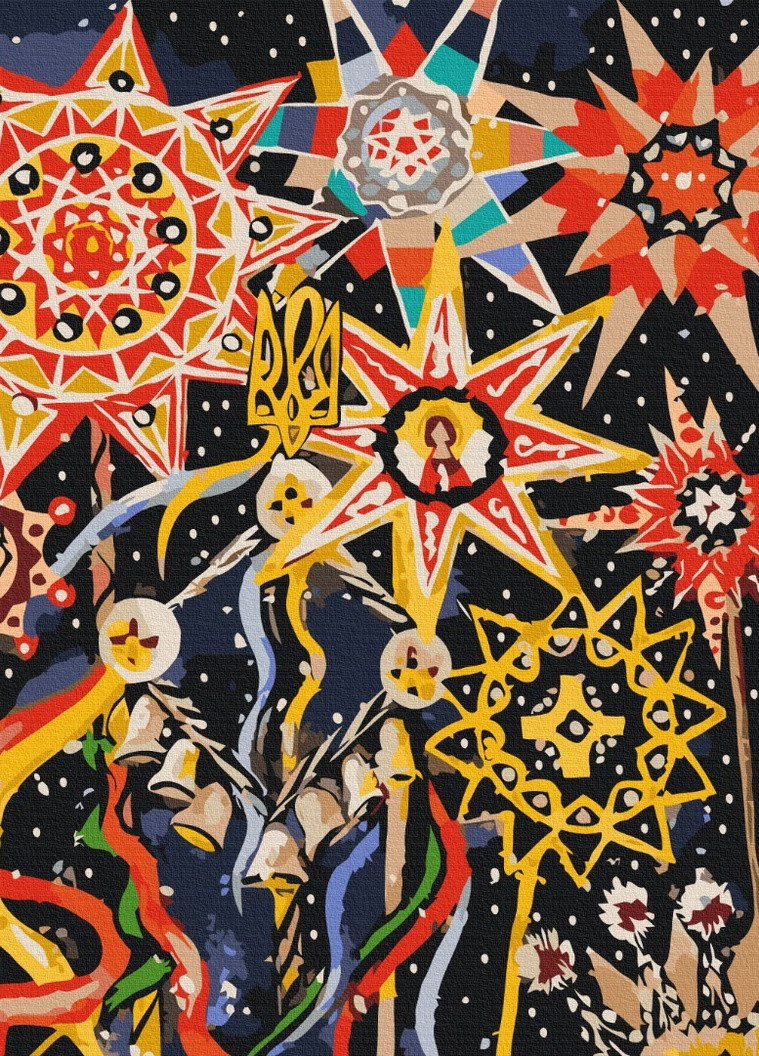 Картина за номерами Різдвяна зірка © Каріна Зіміна 40x50 см Brushme (257750787)