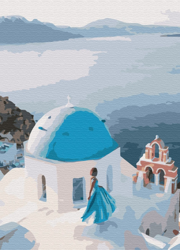 Картина за номерами На даху Греції 40x50 см Brushme (257750644)