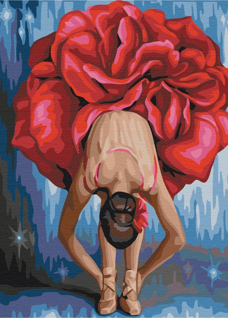 Картина за номерами Квіткова балерина 40x50 см Brushme (257750545)
