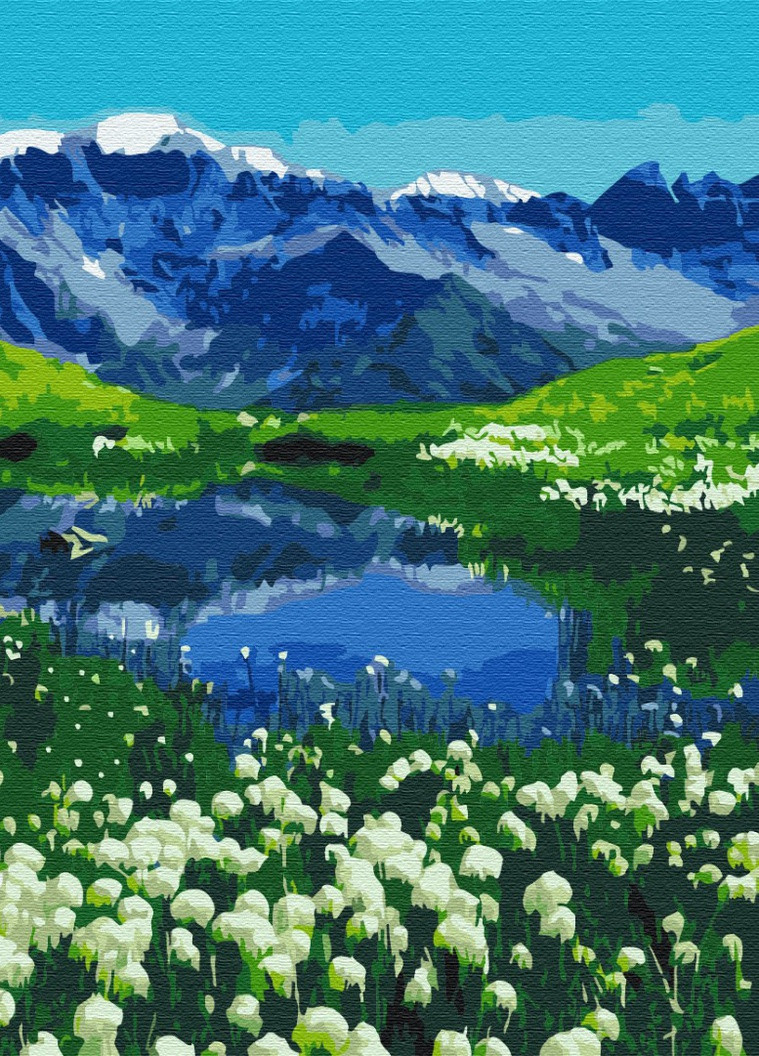Картина по номерам Альпийские луга 40x50 см Brushme (257750601)