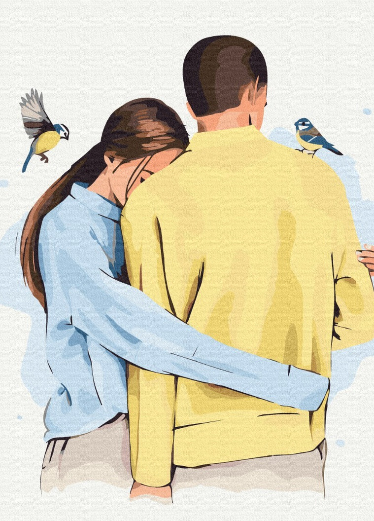 Картина по номерам В твоих объятиях © Alla Berezovska 40x50 см Brushme (257750579)