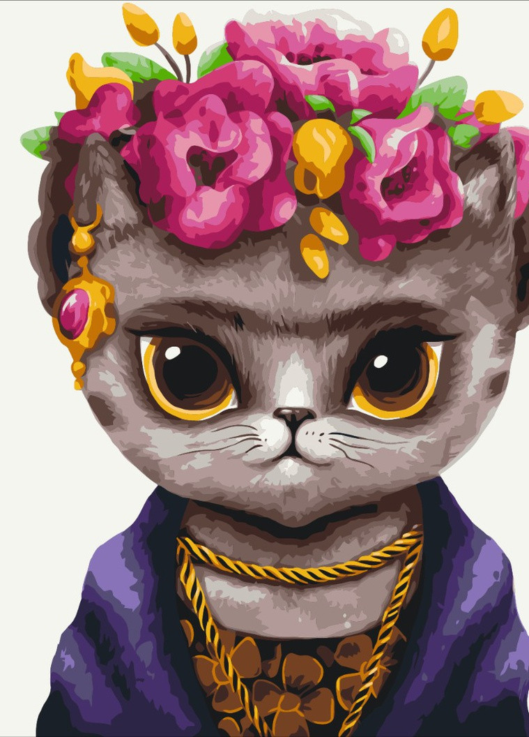 Картина за номерами Кішка Фріда ©Маріанна Пащук 40x50 см Brushme (257750649)