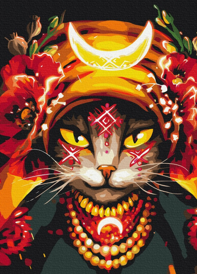 Картина по номерам Кошка Мольфарка ©Марианна Пащук 40x50 см Brushme (257750351)