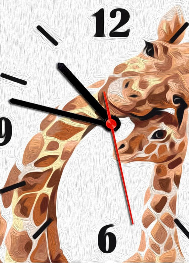 Часы по номерам "Жирафи" 30х30 см ArtStory (257750224)