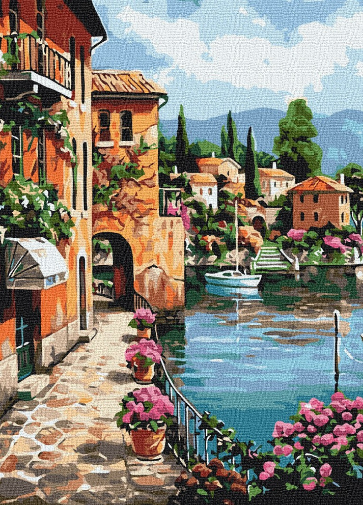 Картина по номерам Под солнцем Позитано 40x50 см Brushme (257750403)