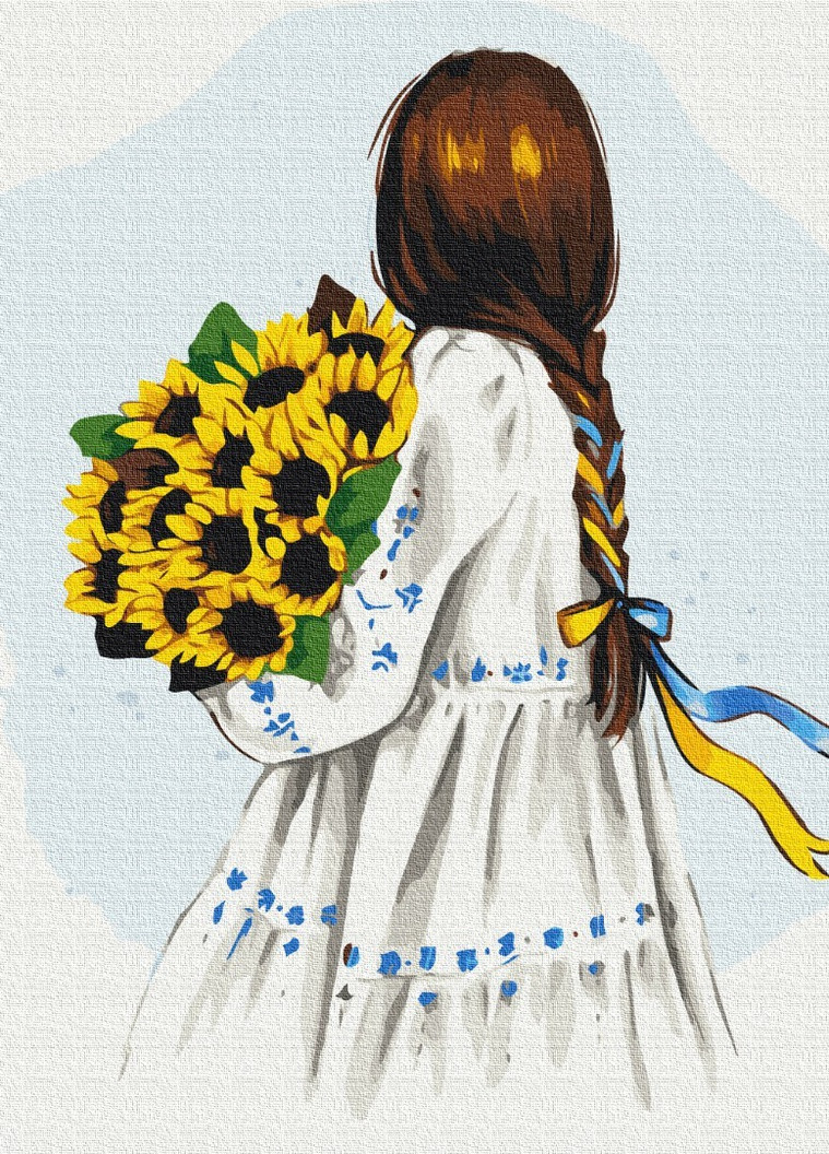 Картина за номерами Квіти України ©Alla Berezovska 40x50 см Brushme (257750829)