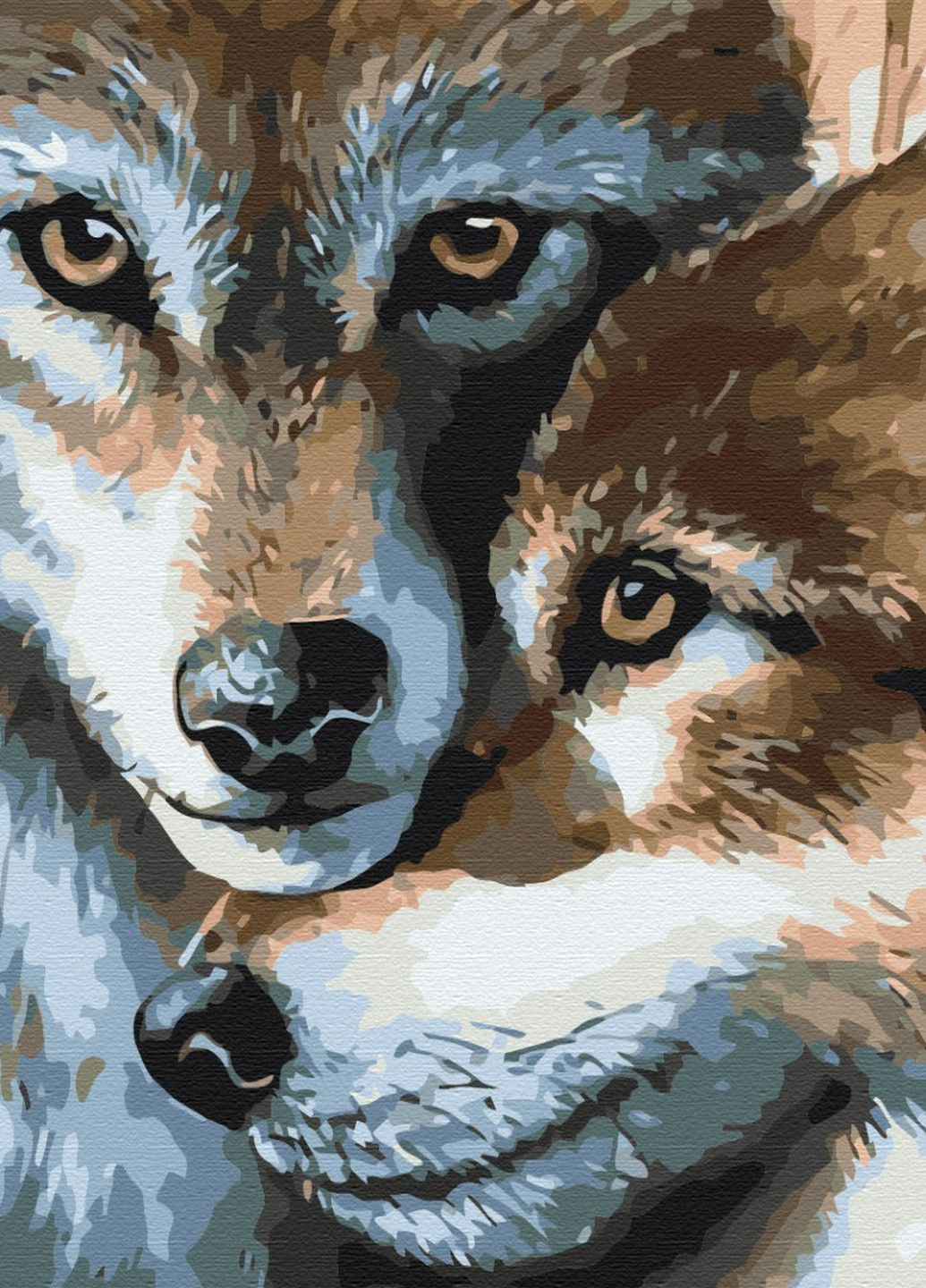 Картина за номерами Вовча пара 40x50 см Brushme (257750739)