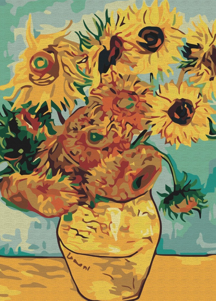 Картина по номерам Подсолнухи. Ван Гог 40x50 см Brushme (257750692)